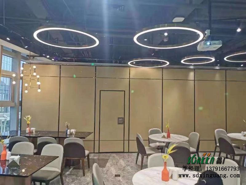 濰坊酒店活動隔斷墻飯店包廂，移動折疊推拉隔斷