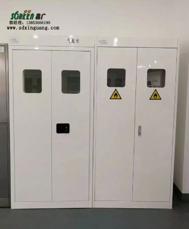 山東鑫廣實(shí)驗(yàn)室全鋼氣瓶柜帶排風(fēng) 安全防爆柜氣體存儲柜工業(yè)安全柜